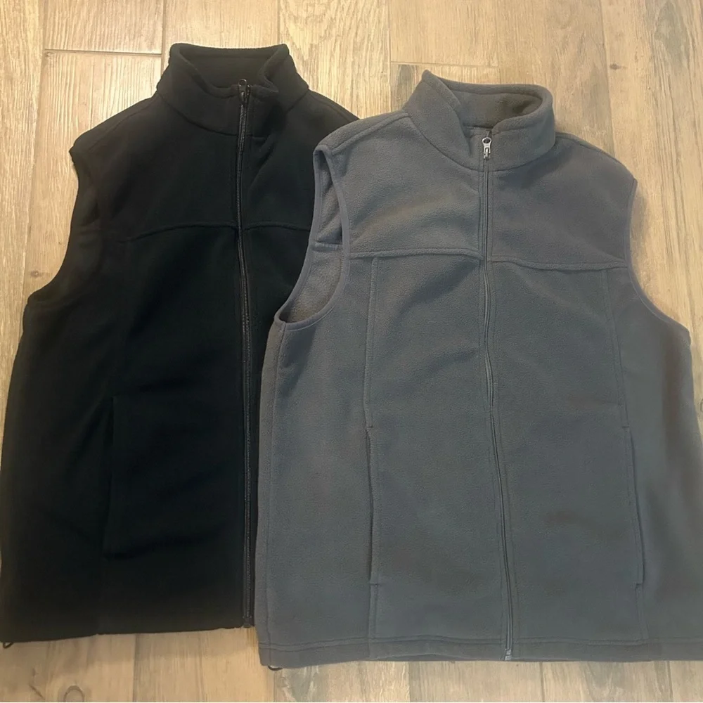 Bass Pro Shops Black and Gray Vests